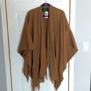 Oversized wool shawl